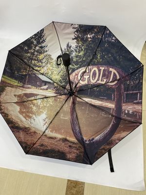 21 ইঞ্চি ৩ ভাঁজ স্বয়ংক্রিয়ভাবে খোলা এবং বন্ধ হওয়ার ফ্যাশন ডিজাইন ছাতা