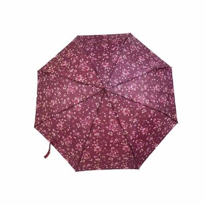 জলরোধী ভাঁজযোগ্য ছাতা কমপ্যাক্ট ডিজাইন ক্যারিয়ার কেস সহ হালকা ওজনের পোর্টেবল ভ্রমণ সুরক্ষা