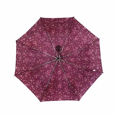 জলরোধী ভাঁজযোগ্য ছাতা কমপ্যাক্ট ডিজাইন ক্যারিয়ার কেস সহ হালকা ওজনের পোর্টেবল ভ্রমণ সুরক্ষা