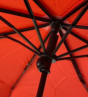 Custom Printed Red Foldable Umbrella 8 Ribs Waterproof Sun Protection Business Commute Gift Umbrella