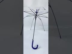 23 ইঞ্চি, 8K, রঙিন ছাতা হ্যান্ডেল, রঙিন ফ্রেম, স্বচ্ছ বৃষ্টি ছাতা